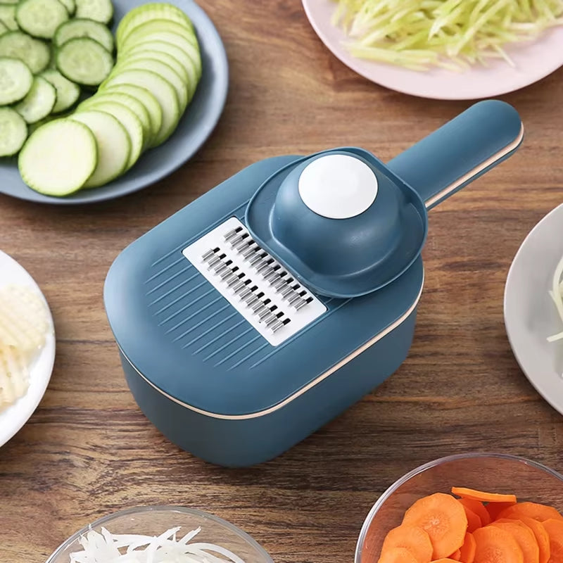 Multi-Function Potato Carrot Cucumber Mandoline Slicer Cutter Grater Shredders with Strainer / Kitchen Fruit and Vegetable Tools