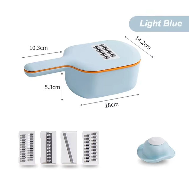 Multi-Function Potato Carrot Cucumber Mandoline Slicer Cutter Grater Shredders with Strainer / Kitchen Fruit and Vegetable Tools