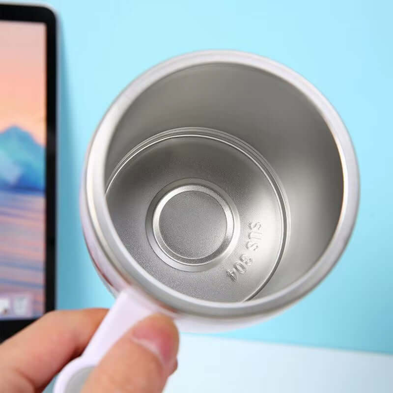 380ML Self Stirring Mug Coffee Cup Rechargeable Automatic Magnetic Stirring Coffee Mug Auto Self Mixing Stainless Steel Cup