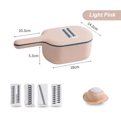 Multi-Function Potato Carrot Cucumber Mandoline Slicer Cutter Grater Shredders with Strainer / Kitchen Fruit and Vegetable Tools