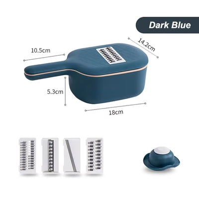 Multi-Function Potato Carrot Cucumber Mandoline Slicer Cutter Grater Shredders with Strainer / Kitchen Fruit and Vegetable Tools