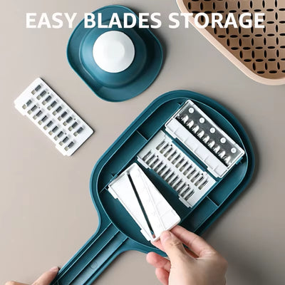 Multi-Function Potato Carrot Cucumber Mandoline Slicer Cutter Grater Shredders with Strainer / Kitchen Fruit and Vegetable Tools