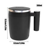 380ML Self Stirring Mug Coffee Cup Rechargeable Automatic Magnetic Stirring Coffee Mug Auto Self Mixing Stainless Steel Cup