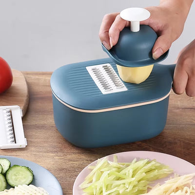 Multi-Function Potato Carrot Cucumber Mandoline Slicer Cutter Grater Shredders with Strainer / Kitchen Fruit and Vegetable Tools