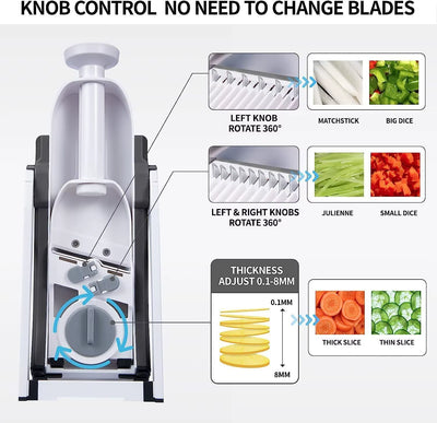 4 in 1 Multifunctional Vegetable Slicer Cutter Shredders Slicer with Basket Fruit Potato Chopper Carrot Grater