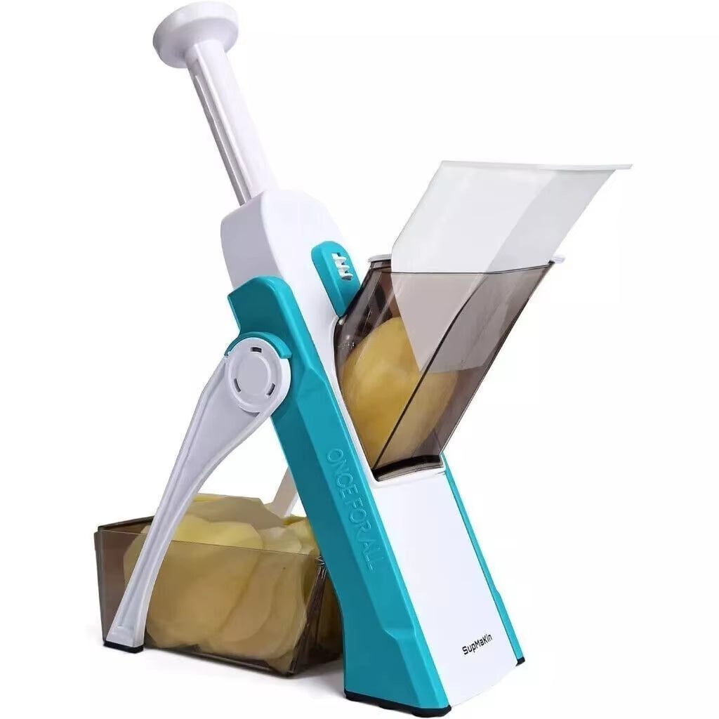 4 in 1 Multifunctional Vegetable Slicer Cutter Shredders Slicer with Basket Fruit Potato Chopper Carrot Grater