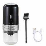 Coffee Grinder Adjustable Grinding Auto Stop USB Rechargeable Electric Coffee Bean Grinder for Household