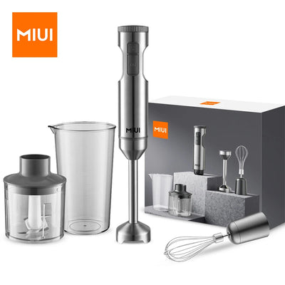 Hand Immersion Blender 1000W Powerful 4-In-1,Stainless Steel Stick Food Mixer,700Ml Mixing Beaker,500Ml Processor,Whisk