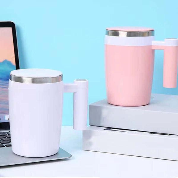 380ML Self Stirring Mug Coffee Cup Rechargeable Automatic Magnetic Stirring Coffee Mug Auto Self Mixing Stainless Steel Cup