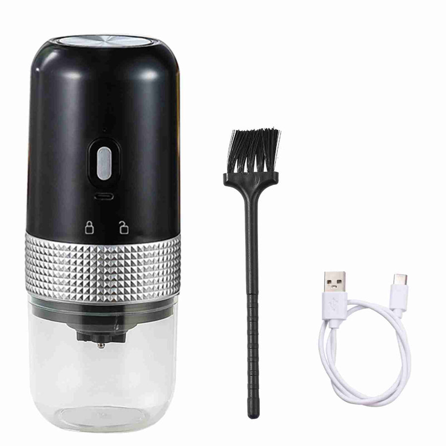 Coffee Grinder Adjustable Grinding Auto Stop USB Rechargeable Electric Coffee Bean Grinder for Household