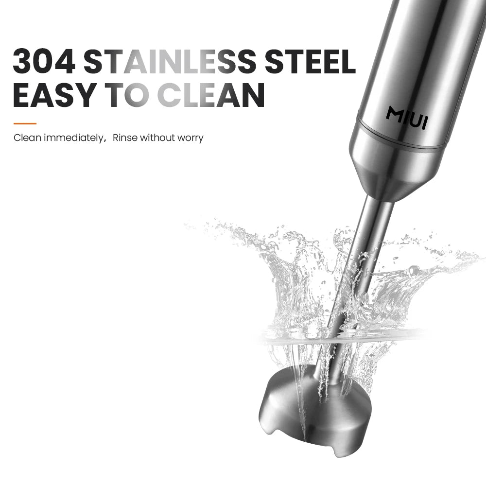 Hand Immersion Blender 1000W Powerful 4-In-1,Stainless Steel Stick Food Mixer,700Ml Mixing Beaker,500Ml Processor,Whisk