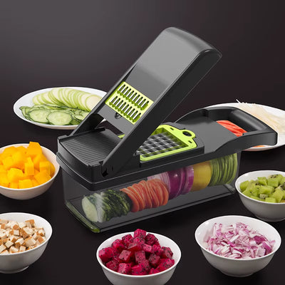 Konco Multi-Functional Vegetable Fruits Tool Potato Masher Ricer Vegetable Mandoline Slicer Peeler Cutter Carrot Shredder Grater
