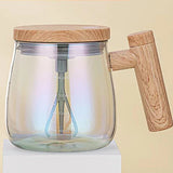 400ML Self Stirring Coffee Mug Electric Mixing Glass Coffee Cuphigh Speed Fast Automatic Coffee Cup for Gyms Dining Room Kitchen Gadgets