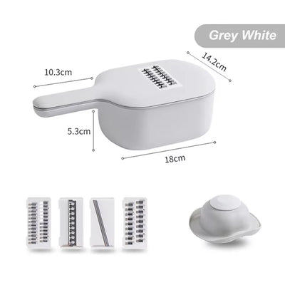 Multi-Function Potato Carrot Cucumber Mandoline Slicer Cutter Grater Shredders with Strainer / Kitchen Fruit and Vegetable Tools