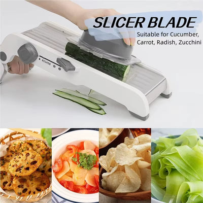 18 in 1 Adjustable Mandoline Vegetable Slicer Stainless Steel Vegetable Slicer Julienne Slicer for Potato Onion JT214